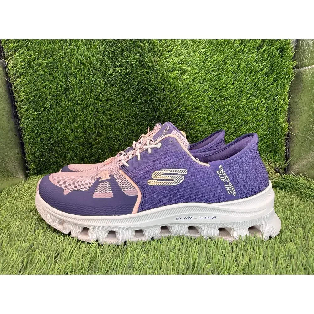 Skechers Slip-Ins Glide-Step Pro 150420-PRCL Athletic Sneaker Women's 7.5 Purple